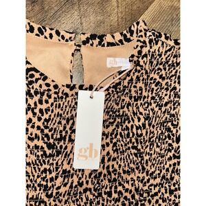 New $49 GB GIRLS Leopard Dress Size XL Dillards Long Sleeve